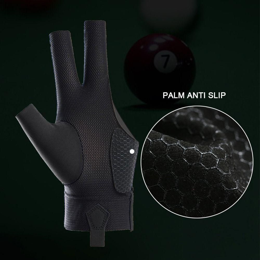 Нескользящая перчатка на три пальца Эластичная перчатка для снукера и бильярда Перчатка для бильярда Аксессуары для фитнеса