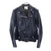 Chikako Leather Riders Jacket Black Women Used
