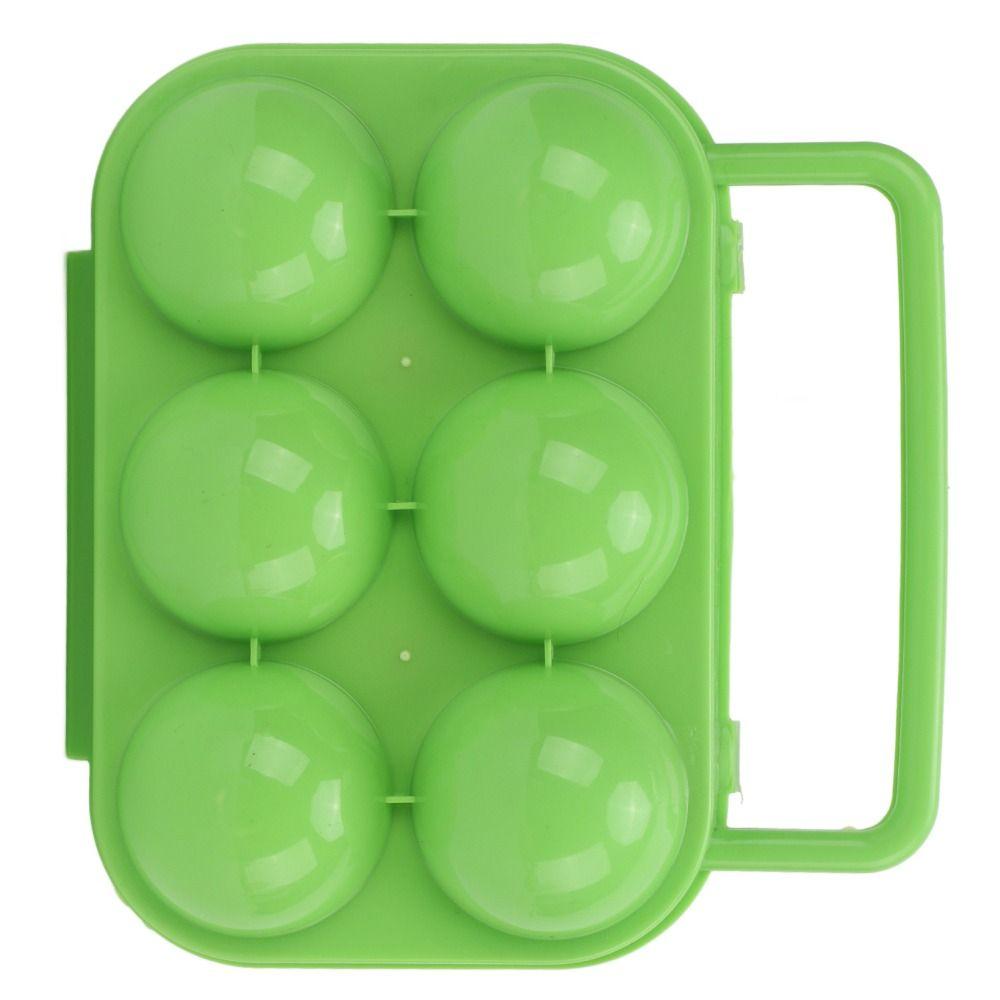 3 Pcs Sturdy Shockproof Egg Box ABS Egg Container Durable Egg Storage Carrier Outdoor Camping