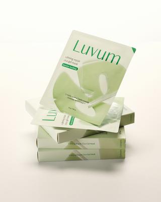 Luvum Успокаивающая восстанавливающая маска-гель с центеллой для молодой кожи 5 шт.