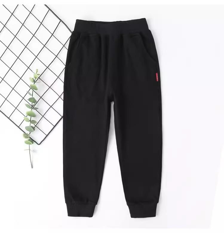 Thickened Velvet Children's Sweatpants: Boys' Sports & Girls' Cotton Trousers for Autumn/Winter, Sizes for Middle & Large Kids