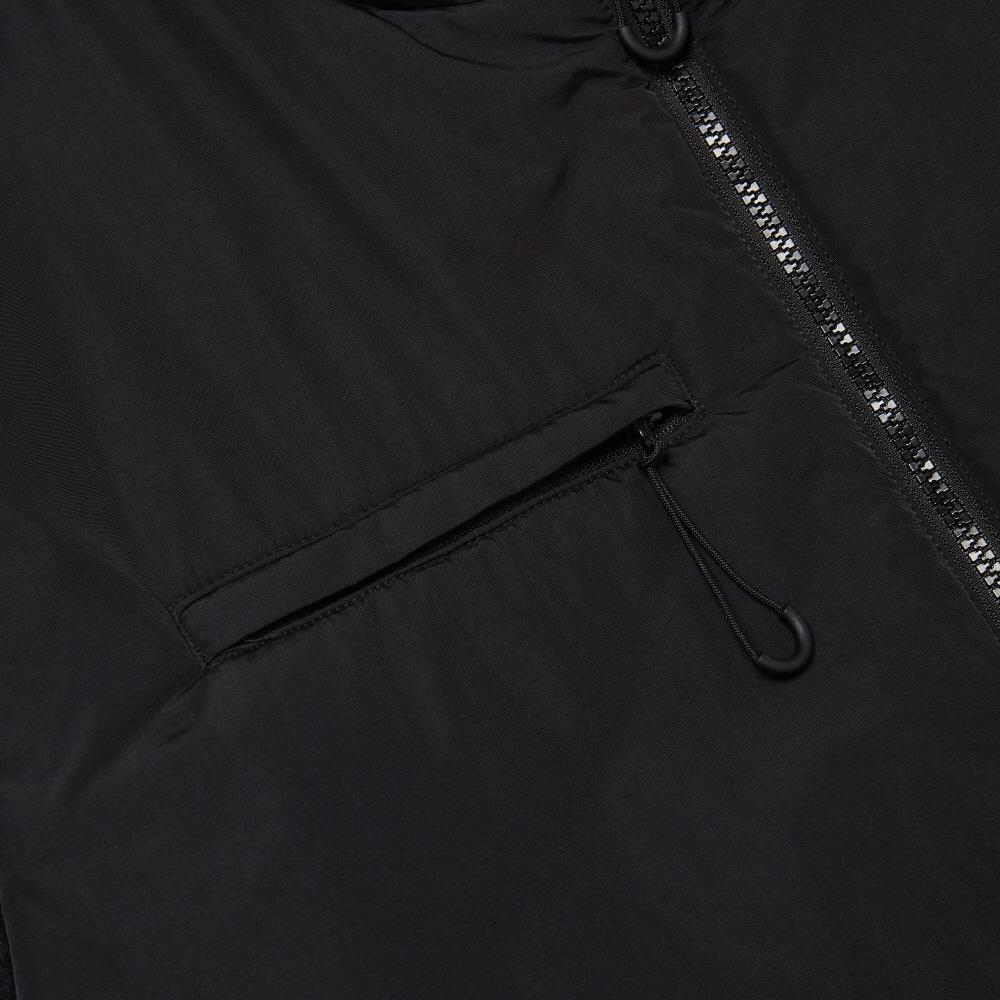 Vans Rpf Solid Color Letter Splicing Stand Collar Jacket Men Jacket Black VN000BZBBLK