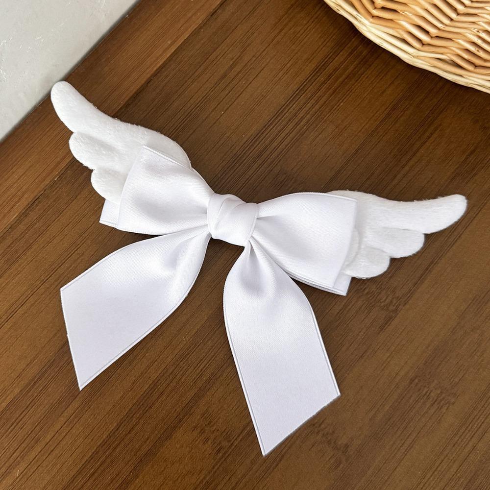 Spicy Girl Satin Bow Hairpin Y2K Hair Barrettes Lovely Cute Duckbill Clip Girls