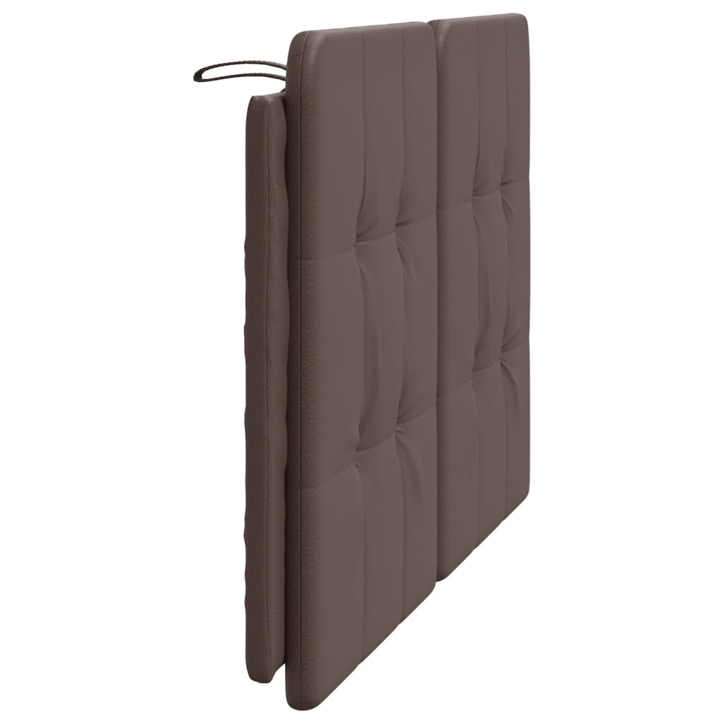 Vidaxl Poduszka Na Wezgłowie, Brązowa, 120 Cm, Sztuczna Skóra