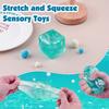 Taba Squishy Stress Balls Cube - Ocean Sensory Fidget Toy Slow Rise Squishy Toys for Kids and Adults Squeeze Relax Gift