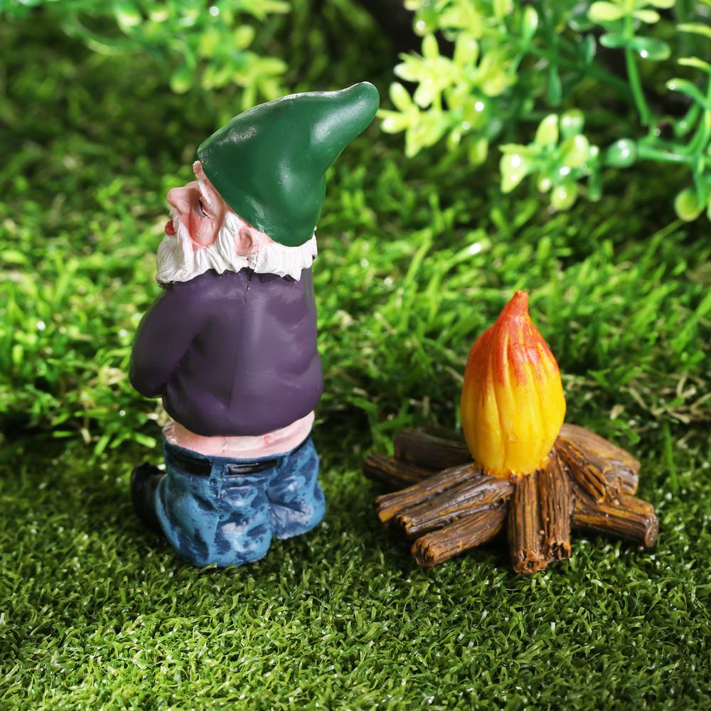 Funny Peeing Elf Drunk  Elves Dwarf Figurines Fairy Garden Micro Landscape Miniature Gnomes