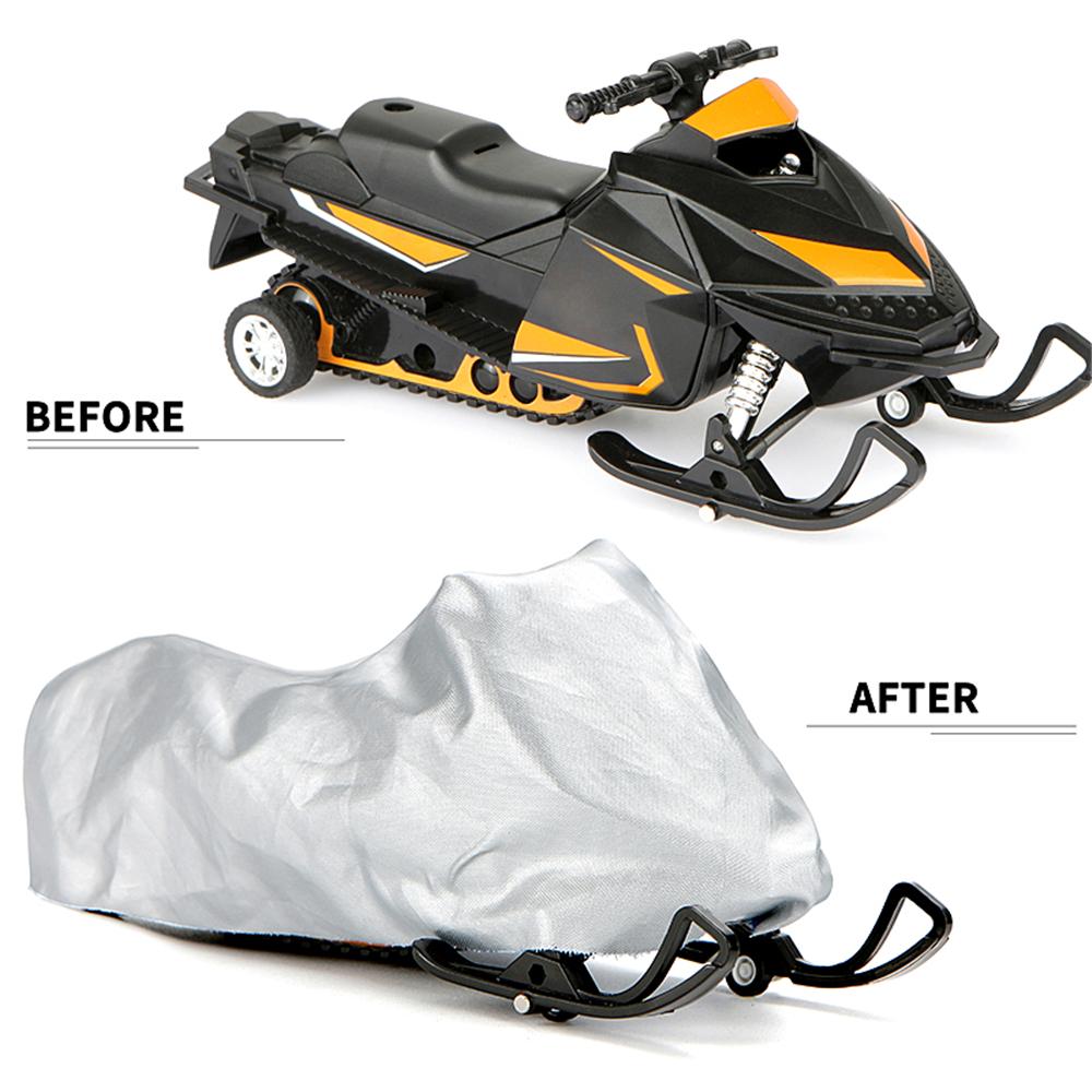 Зимний уличный серебряный чехол для снегохода, универсальный водонепроницаемый пылезащитный анти-УФ-универсальный чехол для салазок прицепа, чехол для мотоцикла
