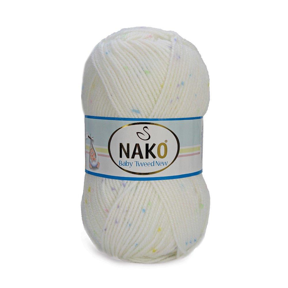 Трикотажная пряжа Nako Baby Tweed New Premium, 4 шара, 230 метров (100гр)-Мяч для ручного вязания - Разноцветный - Хобби - Акриловый жилет премиум-класса - Шарф - Шапочка - Пинетки - Сделай сам