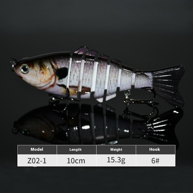 7 10 см многосекционная приманка пластиковая жесткая приманка поддельная приманка имитация бионической пресноводной приманки Luya