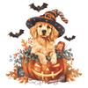 Halloween Cute Puppy Pumpkin Bat Glass Doors and Windows Home Decorative Window Stickers