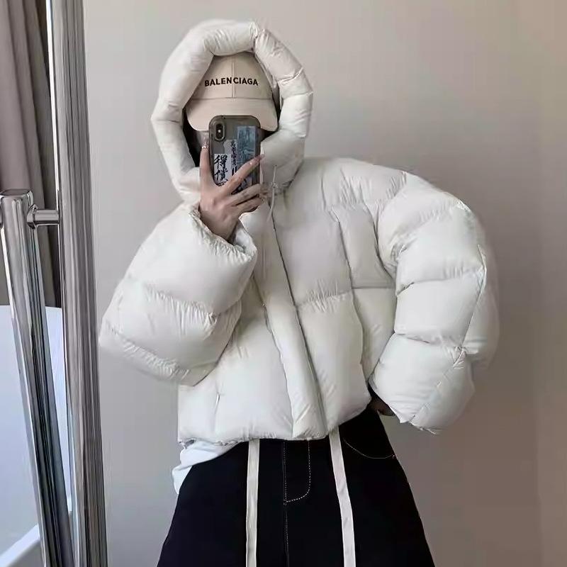 Женская осенняя куртка с капюшоном и воротником-стойкой, зимняя утепленная однотонная повседневная куртка с хлопковой подкладкой, свободное хлопковое пальто, парки, верхняя одежда