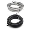 AN4 AN6 AN8 AN10 AN12 Fuel Line Hose,Nylon Braided Fuel Line Hose with Stainless Steel Mesh Reinforce Black
