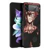 Чехол для телефона P-Punch-Man Garou Черный для Samsung ZFlip7 ZFlip6 ZFlip5 ZFlip4 ZFlip3 5G Жесткий Защитный Galaxy Z Flip 3 4 5 6 7