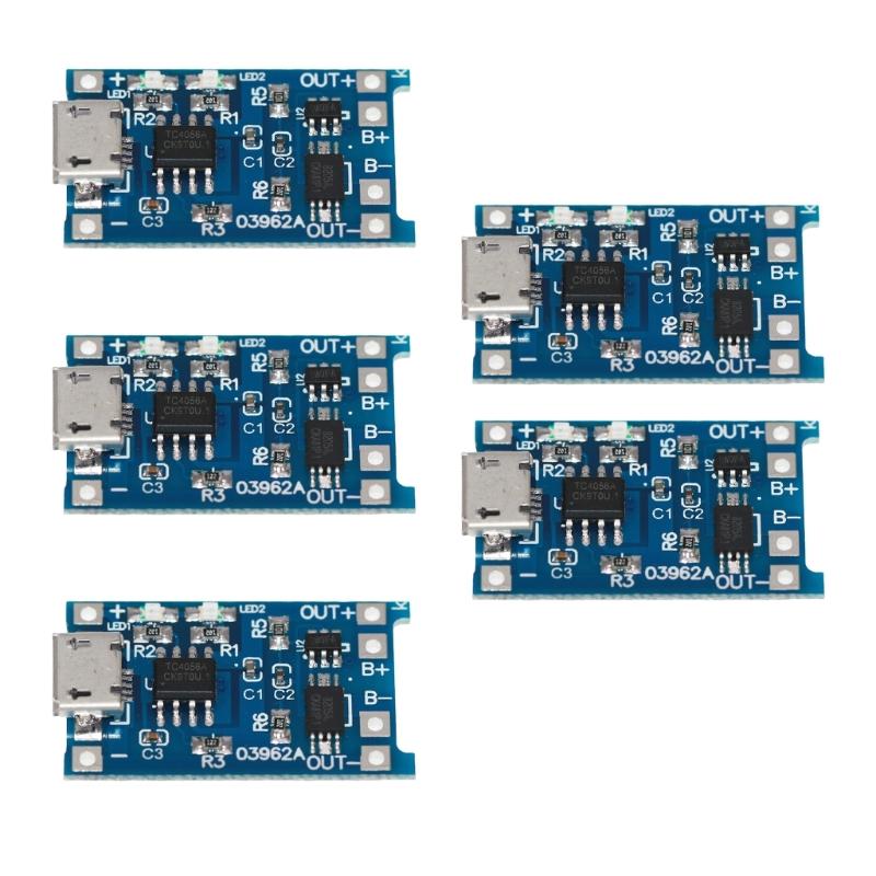 Плата зарядки литиевой батареи 18650 с поддержкой Type-C/MicroUSB, функциями защиты от перезаряда, переразряда и короткого замыкания