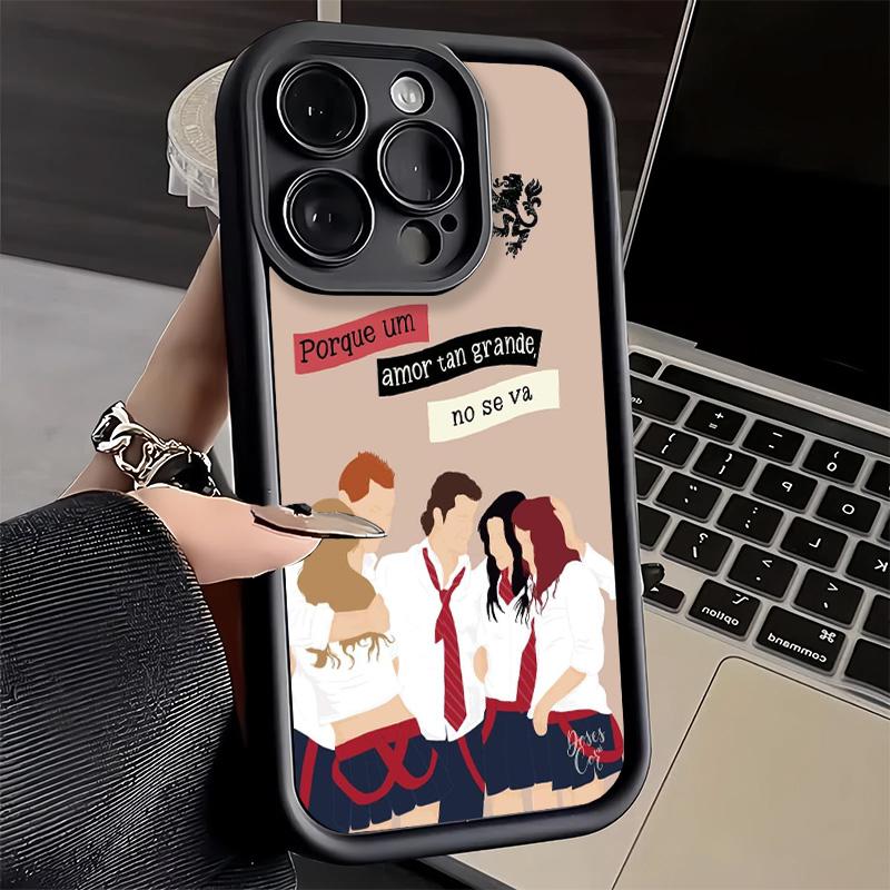 Чехол для телефона iPhone 17 Air 16E 15 16 Pro Max F-Fashion RBD R-Rebelde Cover 14 Plus 13 12 Mini Мягкий силиконовый Fundas