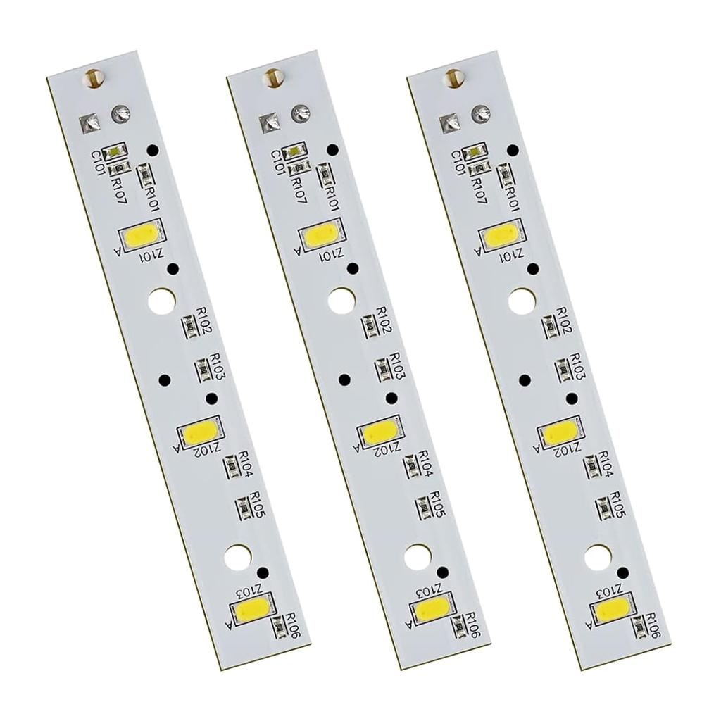 3pcs/set WR55X26671 LED Refrigerator Light Board Refrigerator Part Refrigerator LED Lighting Replaces 4468532 Plastic