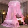 2027 New Dome Ceiling Mosquito Net Fresh Encryption Net Yarn Princess Wind Free Installation Floor Ceiling Mosquito Net high quality