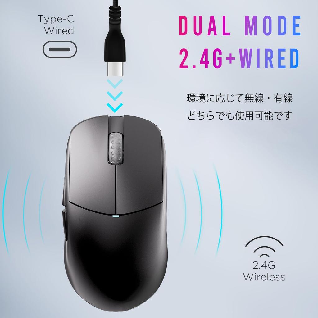 Lamzu Atlantis Mini 4K Gaming Mouse Charcoal Black Amazon Limited 1 Set Sole Additional Edition Гарантия японского авторизованного дистрибьютора