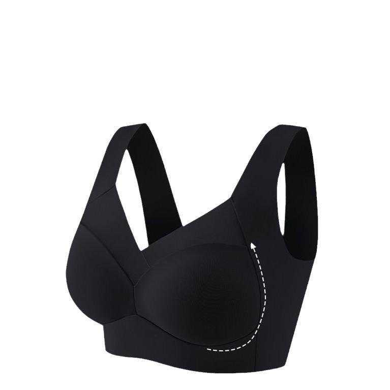Бесшовный спортивный бюстгальтер из ледяного шелка - Женский дизайн против провисания, для поддержки и сбора груди
