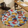 PAW Patrol Pattern Round Rug, Indoor/Outdoor Mat, for Picnic, Gameroom, Bedroom, Office, Living Room, Home Decor Carpet, Birthday Gift