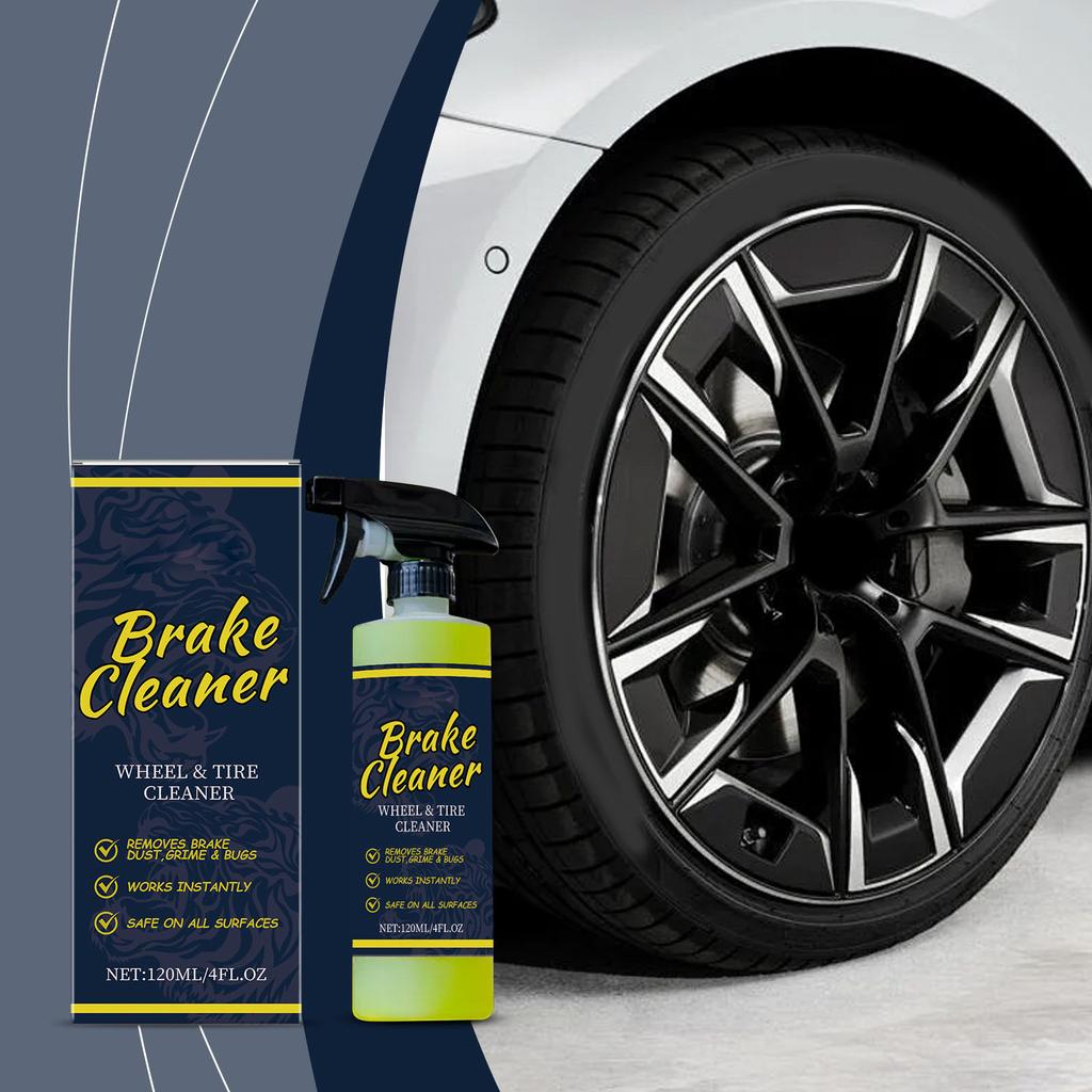 HOMONTH Tire Cleaner Car Brake Cleaning Decontamination Tire Bright Cleaning Polish Brake Cleaner 120ML