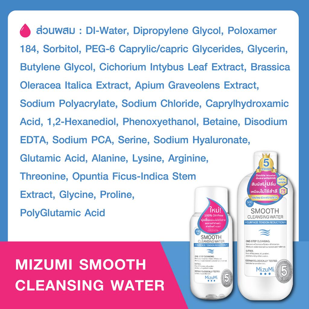 Очищающая вода MizuMi Smooth Cleansing Water 500 мл.