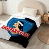1PC Club Social Y Deportivo Colocolo Patterned Flannel Blanket Suitable For All Seasons For Home Decor Warmth And Comfort Gifts Holiday Present