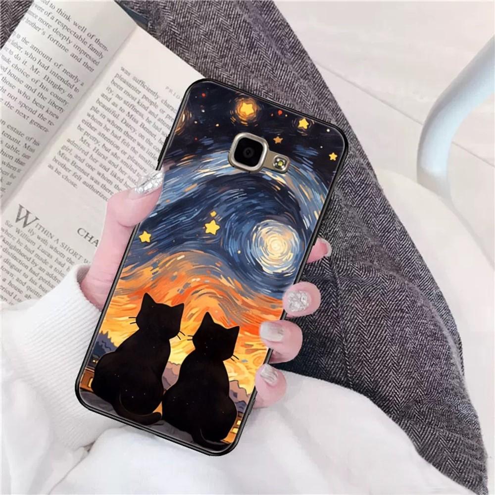 Чехол для телефона «Кошка в звездном небе» для Samsung A 10 11 12 13 20 21 22 30 31 32 40 51 52 53 70 71 72 73 91 13