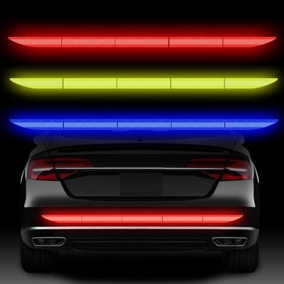 Автомобильные светоотражающие наклейки на ленту, внешняя предупреждающая полоса, отражающая лента, бесследная защитная наклейка на автомобиль, багажник, кузов, авто аксессуары