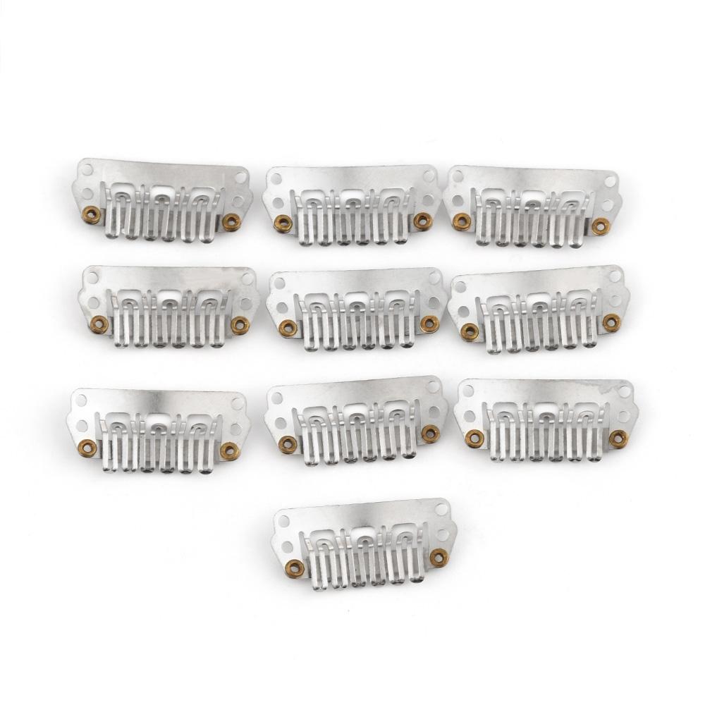 10/20/50pcs Beauty Iron Hair Extensions Tool HairStyling Wigs Snap Clips U Shape Hairpins Metal Pin