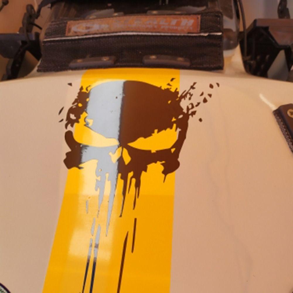 Waterproof Auto Reflective Sticker Car Skull Decal 3D Car Stickers Punisher Skull Sticker