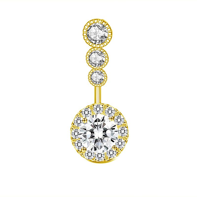 Кольца для пупка из циркония для женщин и девочек, сексуальное кольцо в виде цветка для пупка, пирсинг, ювелирные изделия, аксессуары, подарки