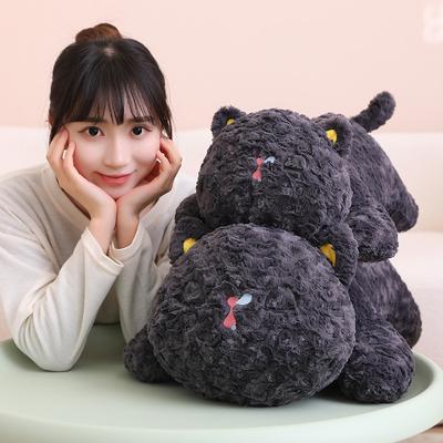 Ляг Ляг Черный Кот Кукла Плюшевая Игрушка Котенок Спящая Кошка Кукла Девочка Успокаивающая Подушка Тряпичная Кукла