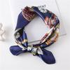 Women Luxury Brand Silk Scarf Paisley Hijab Bandana Shawl Kerchief Neckerchief Fashion Headband Hair Band Color Match Tie Neck B