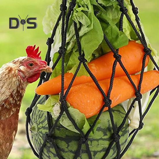 1 шт/2 шт курица овощи фрукты подвесная кормушка курятник капуста держатель мешок с вешалкой инструмент для кормления птицы куры утки гуси