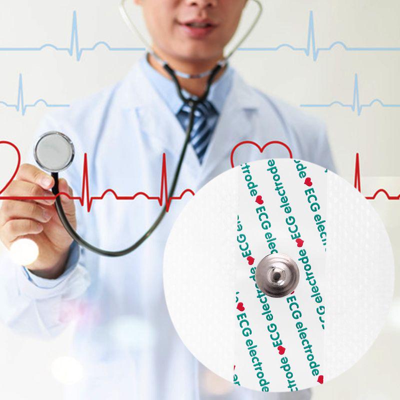 50 шт. одноразовые электродные подушечки для ЭКГ, кардиомонитора, нетканые электроды