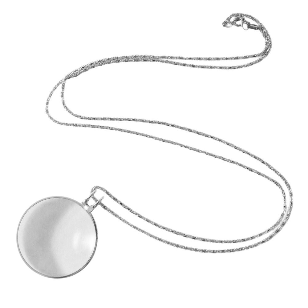 5x Necklace Magnifying Glass Gift Portable Monocle Optical Magnifier Necklace  Elderly