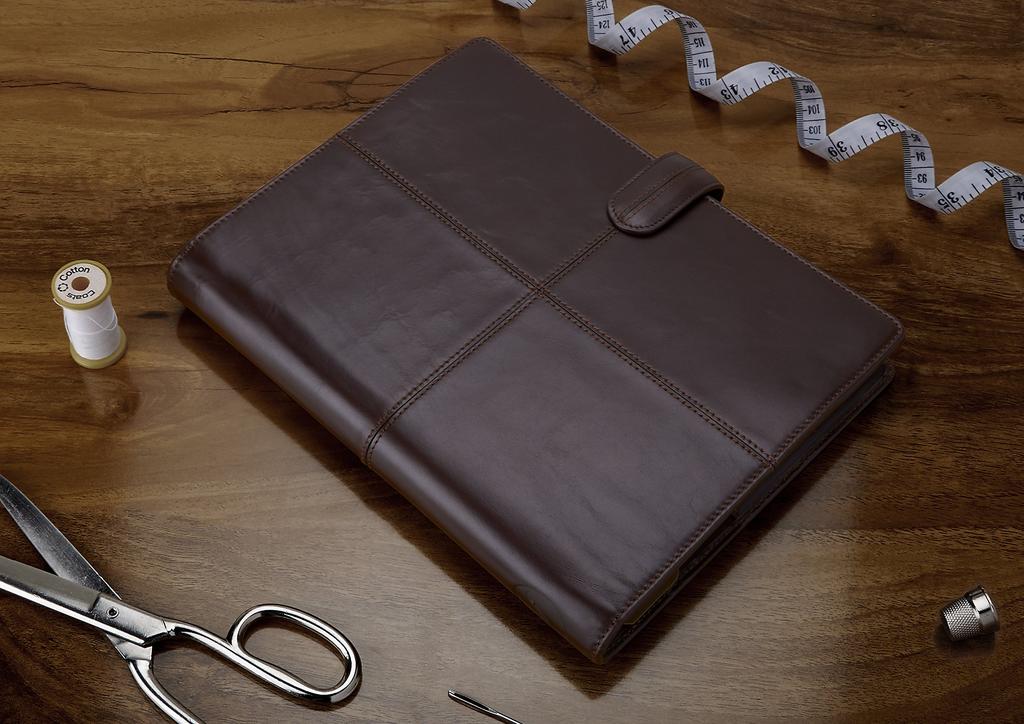 Filofax Classic Stitch System Organizer, A5, Brown, 028509