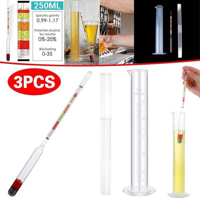 Трансграничный трехфункциональный спиртомер для пива и солодового сока, диапазон измерения 0,990-1,160, плотность пива