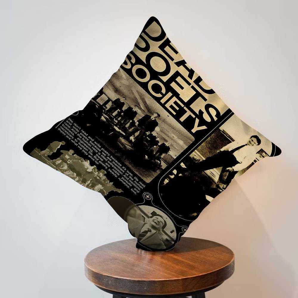 Dead Poets Society Movie Maple Design Cushion Cover Happy Autumn Harvest Decor Holiday Decorati Pillow Cover