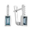 London Blue Topaz Silver Earrings 0.847ct (2016236)