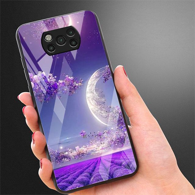 Чехол из стекла с изображением деревенского пейзажа для Xiaomi Poco X3 NFC 11 Lite 11T F3 M3 для Redmi Note 11 10 9 8 Pro 10S 9S 9A 9C Чехол для телефона