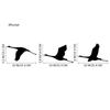 3Pcs/set Cartoon Bird Hanging Pendant Black Metal Hanging Ornaments Wild Goose Wall Pendant  Bedroom