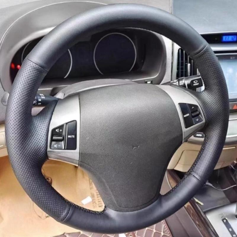 Ручная прошивка Черная Микрофибра Кожа Руль Автомобиля Чехол Для Hyundai Elantra Celesta 2008 2009 2010 2011-2016