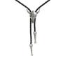 Elegant Bolo Tie with Engraved Pendant Cowboy Carving Necktie Western Necklace Cool Bola Tie Western Cowboy Costume