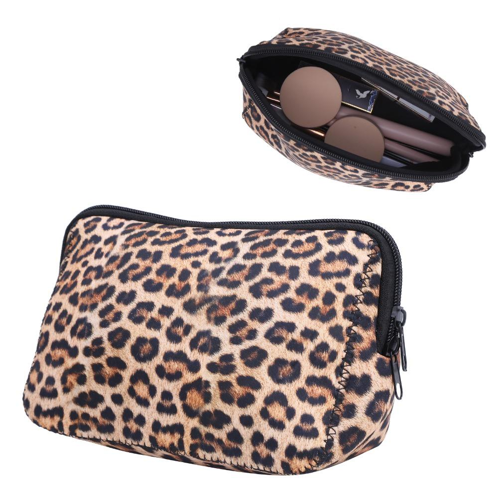 2 Pcs Neoprene Cosmetic Bag Waterproof Makeup Pouch Durable Makeup Organizer Handbag Organizer