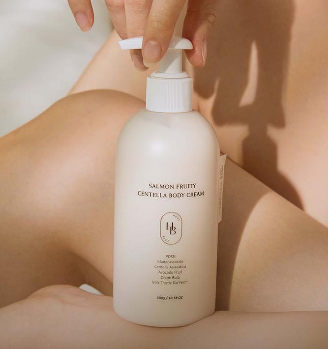HEVE BLUE Крем для тела Salmon Fruity Centella 300 мл