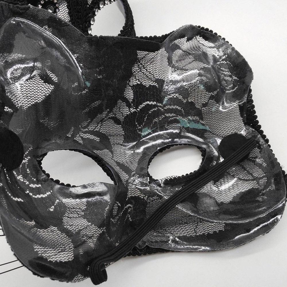 Party Cosplay Prom Props Costume Eye Mask Venice Mask Cat Face Masks Lace Masquerade Party Supplies