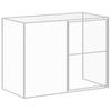 Dog House with Run Anthracite 214x253x181 cm Galvanized Steel