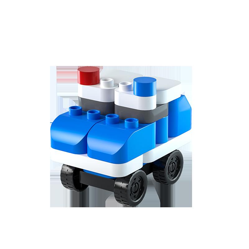 Инженерный автомобиль-пазл, совместимый с Lego, конструктор для детей 3-6 лет